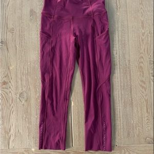 lululemon athletica fast and free crop || 19” nulux